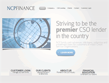 Tablet Screenshot of ncpfinance.com